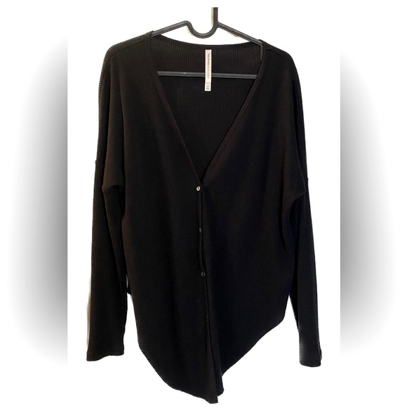 Aritzia Group by Babaton cotton waffle cardigan EUC sz S - Picture 1 of 3